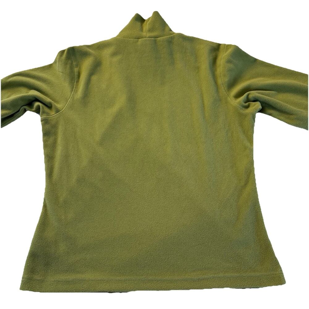 Columbia Women's Lime Green Pullover Fleece Turtleneck Size Medium Outdoor - Picture 7 of 13